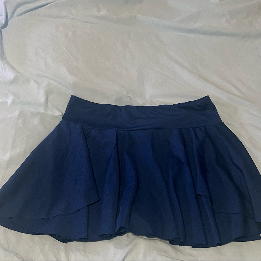 SHEIN Navy Blue Skater Skirt